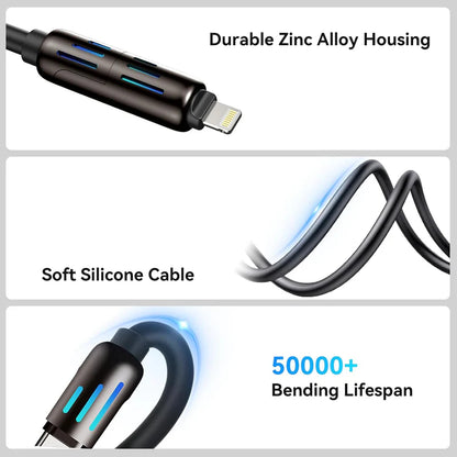4-in-1 Multi USB Charging Cable | كابل شحن متعدد 4 في 1