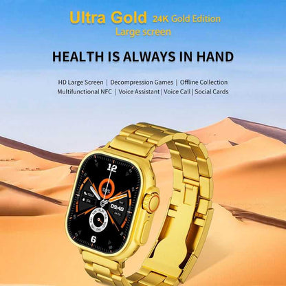 Gold Ultra Watch | ساعة ذكية ذهبية فاخرة