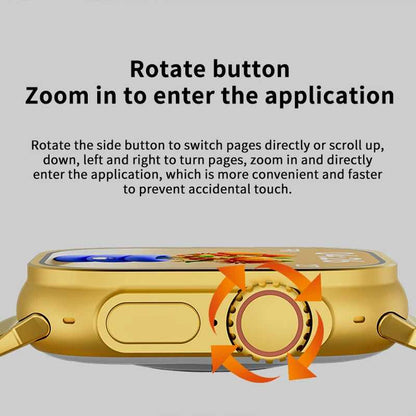 Gold Ultra Watch | ساعة ذكية ذهبية فاخرة