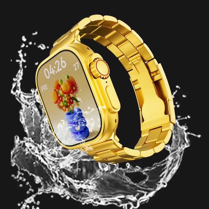 Gold Ultra Watch | ساعة ذكية ذهبية فاخرة